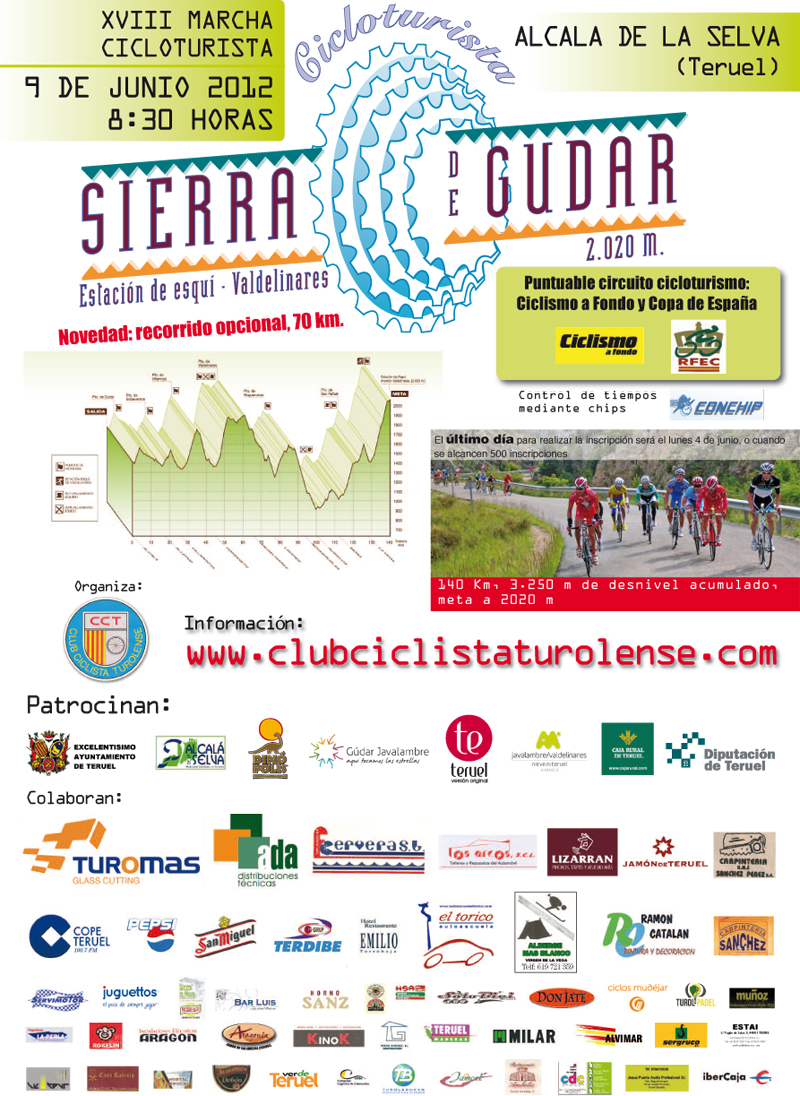 cicloturista gudar 2012