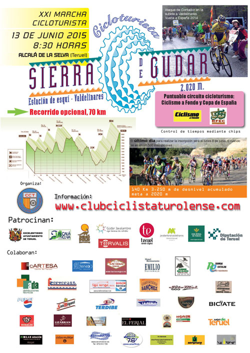 cicloturista gudar 2014